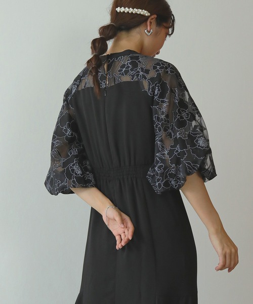 kana ドレス　ワンピース　ブラックM Kana 7分袖ワンピース M ブラック レディース : ZOZOTOWN Yahoo!店