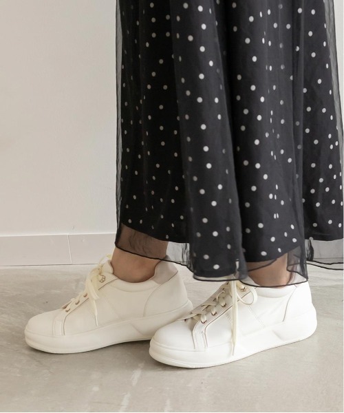 「RANDA」 ローカットスニーカー M アイボリー レディース_画像2