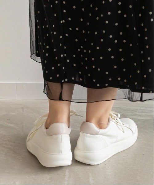 「RANDA」 ローカットスニーカー M アイボリー レディース_画像3