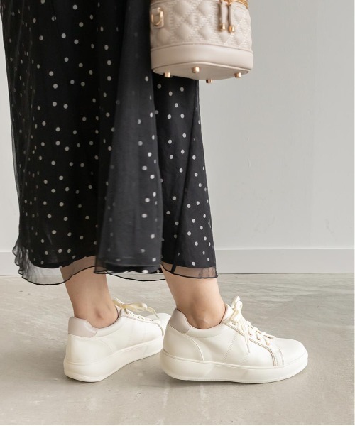「RANDA」 ローカットスニーカー M アイボリー レディース_画像4
