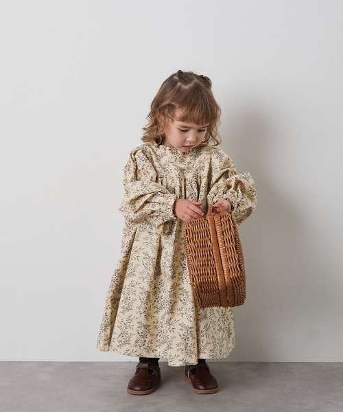 「riziere」 「KIDS」長袖ワンピース 90 ダークブルー キッズ_画像3