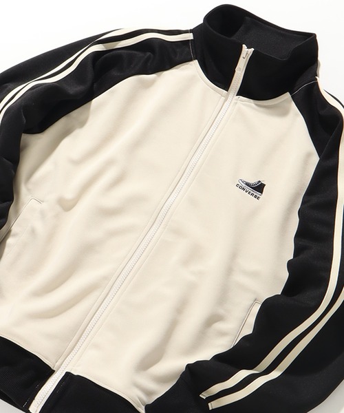 「CONVERSE」 ジャージブルゾン LL グレイッシュベージュ メンズ_画像8