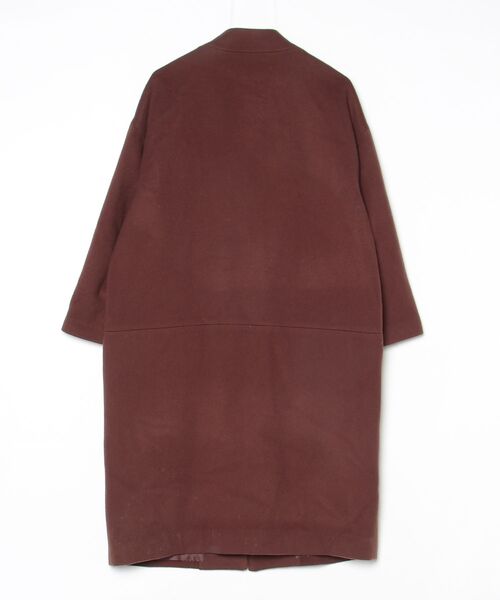 「note et silence 」 ノーカラーコート FREE ブラウン レディース_画像2