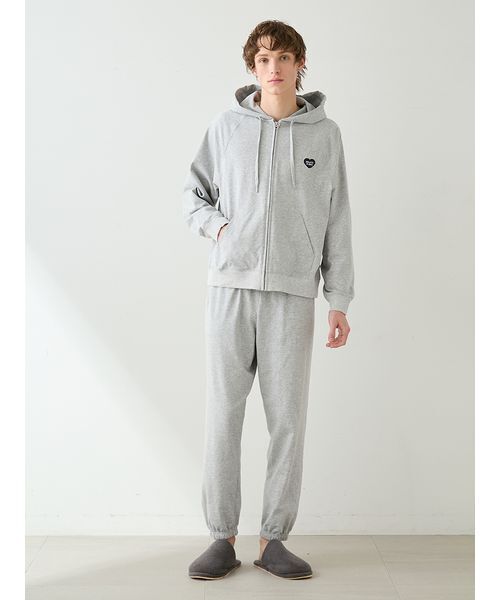 【新品未使用】gelato pique 裏毛ロングパンツ OWHT gelato pique（ジェラートピケ） パジャマ 「HOMME」裏毛ハートロゴ