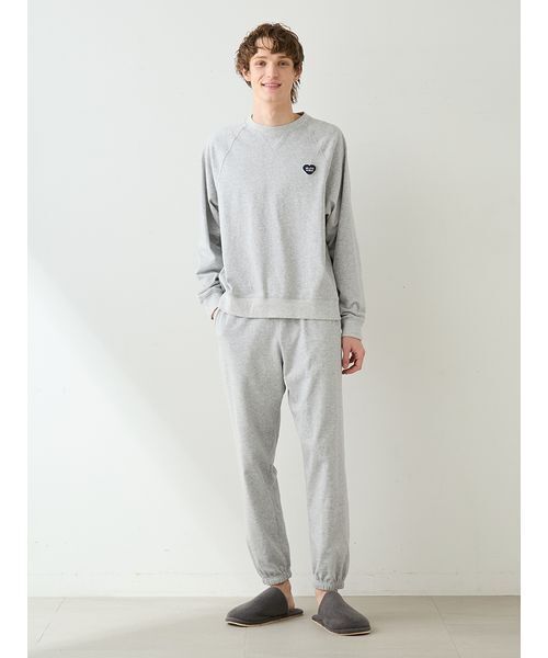 gelato pique（ジェラートピケ） パジャマ 「HOMME」裏毛ハートロゴ