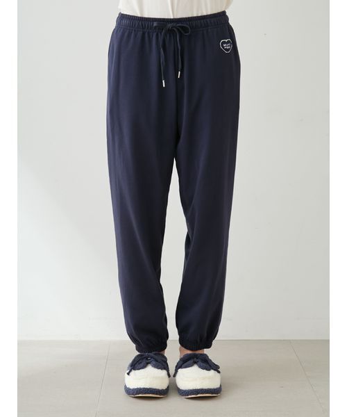 【新品未使用】gelato pique 裏毛ロングパンツ OWHT gelato pique（ジェラートピケ） パジャマ 「HOMME」裏毛ハートロゴ