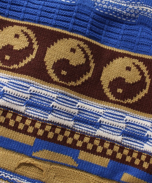 「SEQUENZ」 長袖ニット X-LARGE ブルー メンズ_画像2
