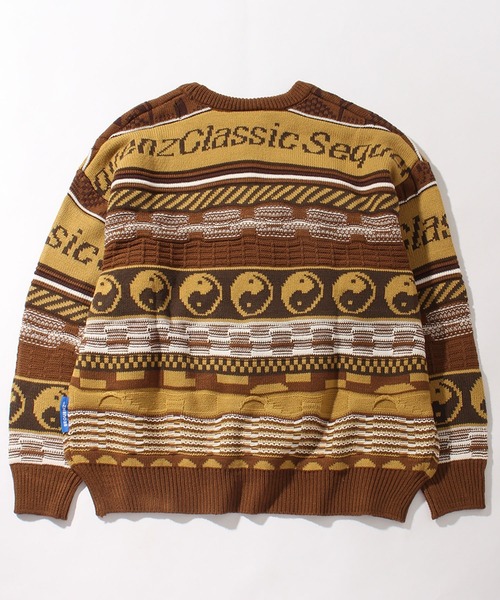 「SEQUENZ」 長袖ニット X-LARGE ブルー メンズ_画像9