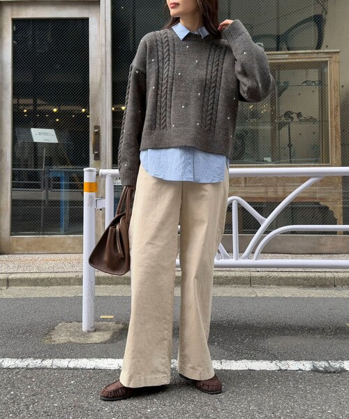 「fredy emue」 コーデュロイパンツ 38 イエロー レディース_画像5