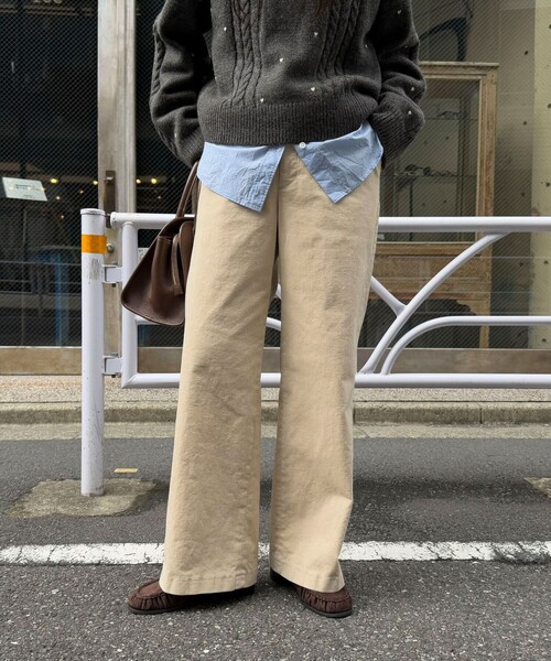 「fredy emue」 コーデュロイパンツ 38 イエロー レディース_画像8