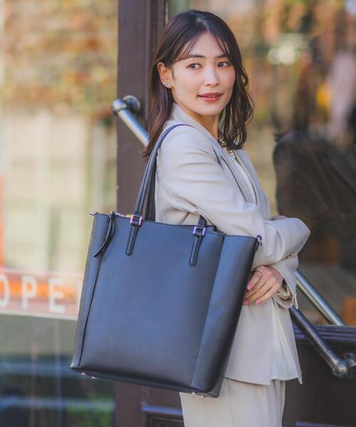 ITS'DEMO（イッツデモ） トートバッグ PU軽量2WAY縦型A4トート