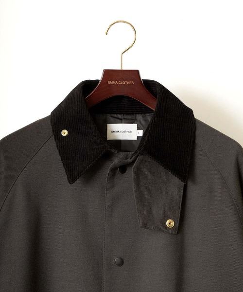 「EMMA CLOTHES」 ステンカラーコート M グレー メンズ_画像9