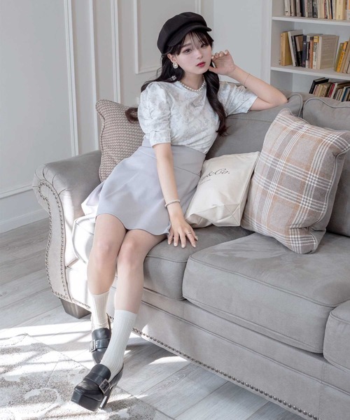 「TITTY&CO.」 半袖カットソー FREE グレー系その他 レディース_画像6