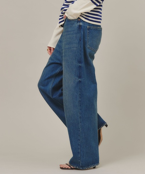 「Curensology」 デニムパンツ 40 インディゴブルー レディース_画像3