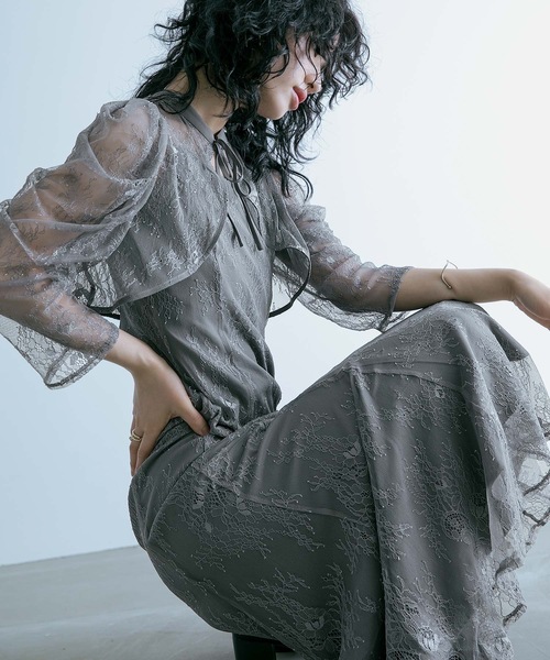 niana（ニアナ） コンビワンピース S グレー レディース : ZOZOTOWN