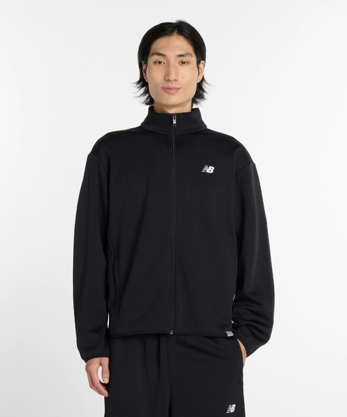 New Balance ブラックニットジャケット New Balance（ニューバランス） ジャージ ニットトラックジャケット