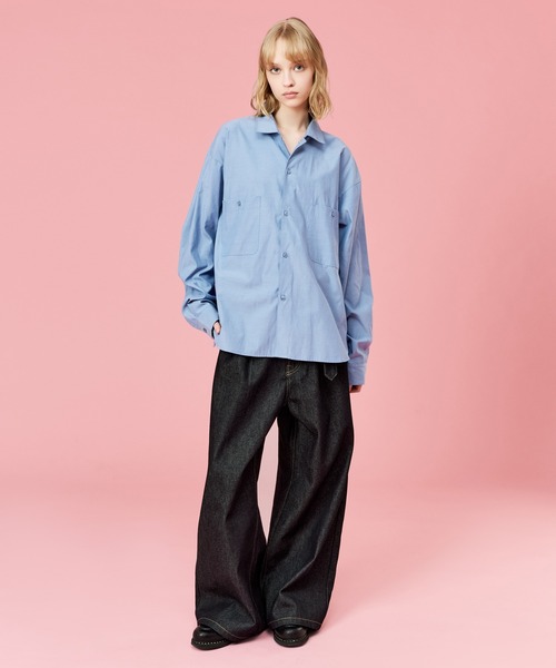 WETTEMPT シャツ OPEN COLLAR CHAMBRAY SHIRT / オープンカラー