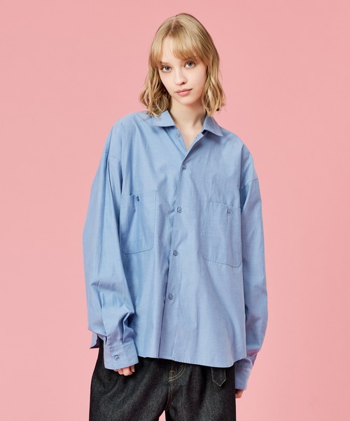 WETTEMPT シャツ OPEN COLLAR CHAMBRAY SHIRT / オープンカラー