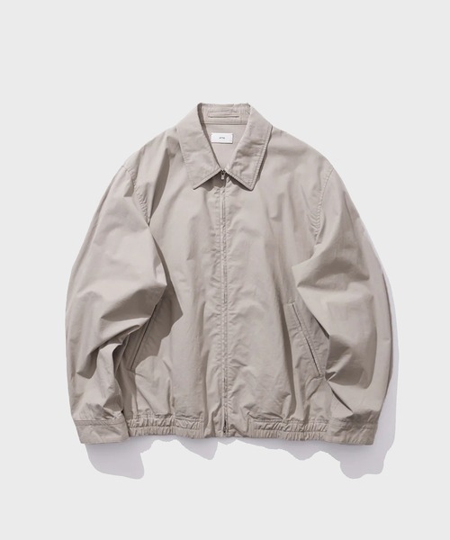 【ほぼ新品】ATON ブルゾン ATON(エイトン) NYLON TWILL OVERSIZED HARRINGTON JACKET - COLDBECK