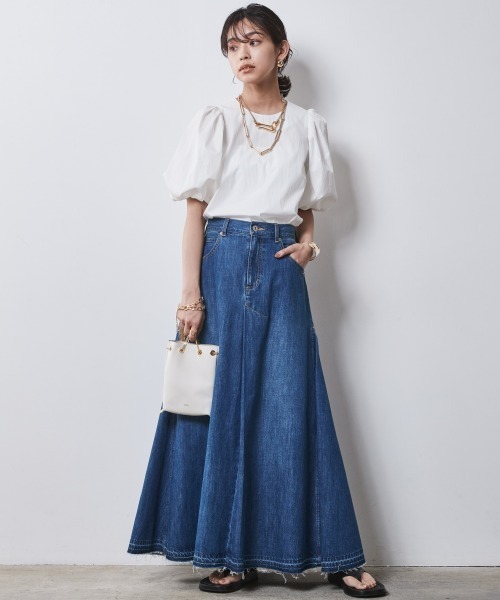 「CHIC STYLE」 半袖ブラウス 4L オフホワイト レディース_画像8
