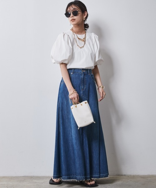 「CHIC STYLE」 半袖ブラウス 4L オフホワイト レディース_画像9