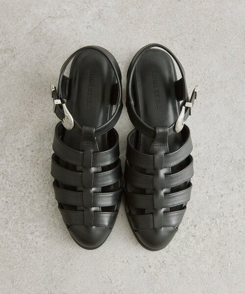 サンダル バックル付きグルカサンダル「SUM1 STYLE(スミスタイル)」 レディースの画像