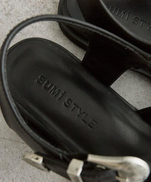 サンダル バックル付きグルカサンダル「SUM1 STYLE(スミスタイル)」 レディースの画像