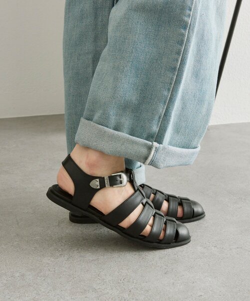 サンダル バックル付きグルカサンダル「SUM1 STYLE(スミスタイル)」 レディースの画像