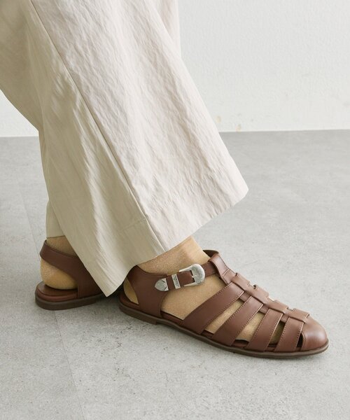 サンダル バックル付きグルカサンダル「SUM1 STYLE(スミスタイル)」 レディースの画像