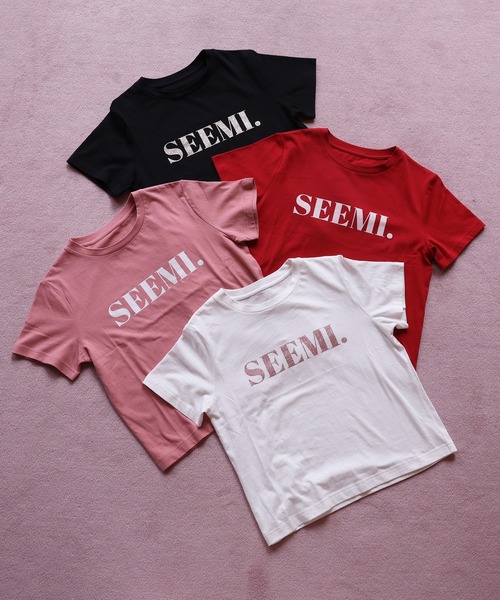 「Seemi. byNICECLAUP」 半袖Tシャツ FREE レッド レディース_画像4