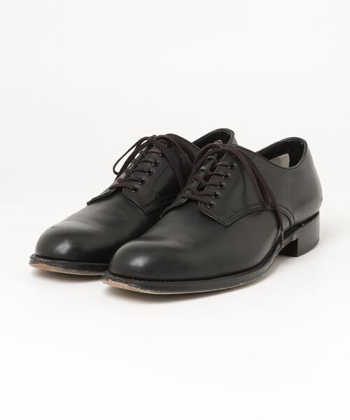 foot the coacher 黒レザー ストレートチップシューズ foot the coacher（フットザコーチャー） シューズ 7h ブラック メンズ
