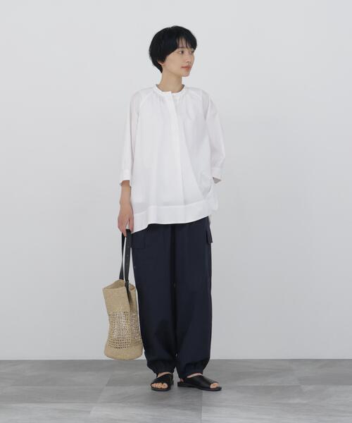 ブラウス シャツ 「ウォッシャブル」フレアーチュニックブラウス レディース | human woman | 16