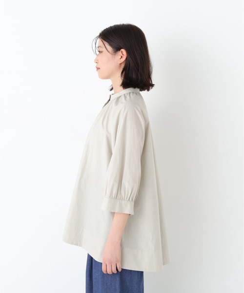 ブラウス シャツ 「ウォッシャブル」フレアーチュニックブラウス レディース | human woman | 09