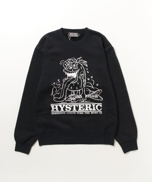 「HYSTERIC GLAMOUR」 スウェットカットソー LARGE ブラック メンズの画像