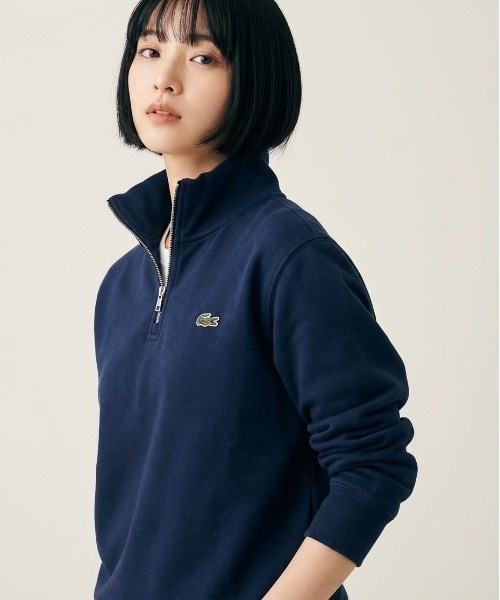 トレーナー スウェット 「LACOSTE」ラコステ ジップアップ ハイネック
