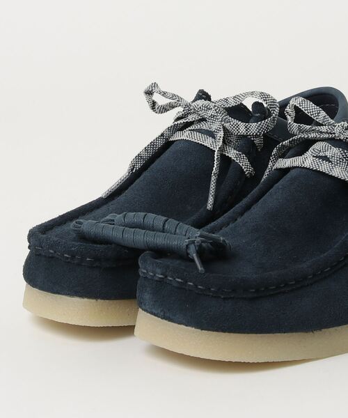 「Clarks」 シューズ UK9 ネイビー メンズ_画像4