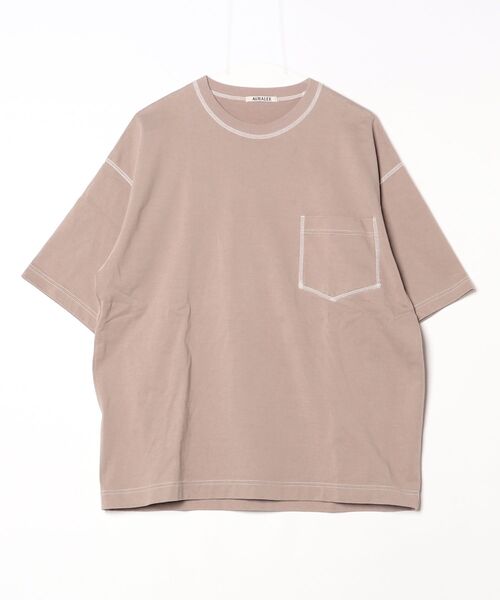 AURALEE（オーラリー） 半袖Tシャツ 3(S) ベージュ メンズ : ZOZOTOWN