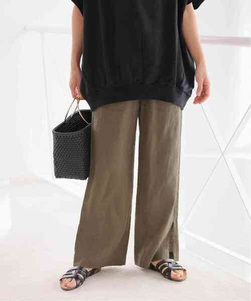 「JOURNAL STANDARD relume」 イージーパンツ 36 イエロー レディース_画像7