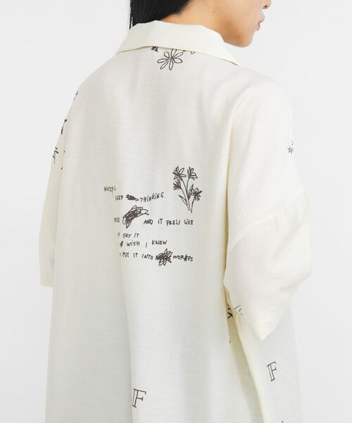 ブラウス シャツ TATTOOオーバーシャツ レディースの画像