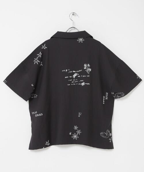 ブラウス シャツ TATTOOオーバーシャツ レディースの画像