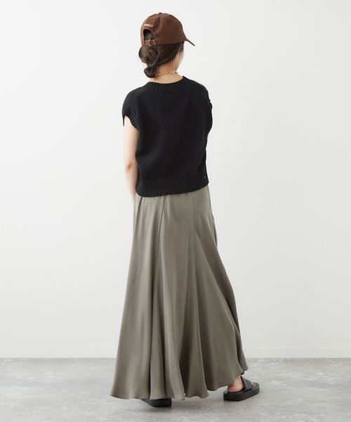 「ROBERTO COLLINA」 ニットベスト S ベージュ レディース_画像7