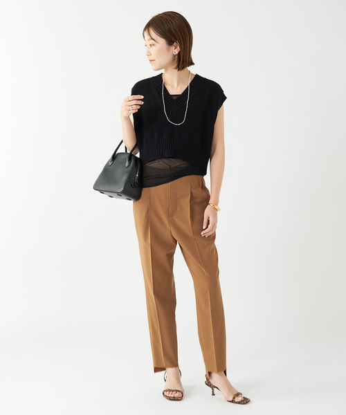 「ROBERTO COLLINA」 ニットベスト S ベージュ レディース_画像8