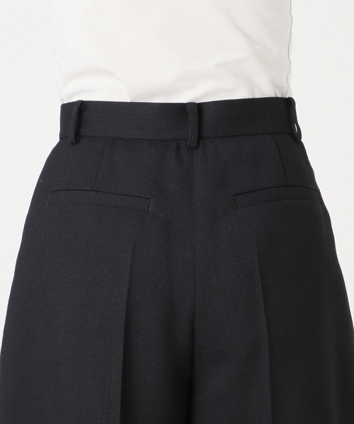 パンツ 「セットアップ対応」ドンゴロスフレアショートパンツ レディースの画像