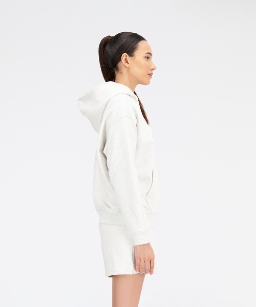 「New Balance」 プルオーバーパーカー LARGE アイボリー レディース_画像3