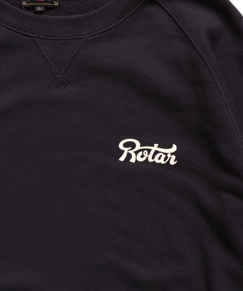 「ROTAR」 スウェットカットソー LARGE ブラック メンズ_画像6