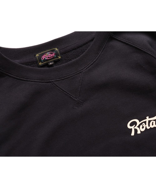 「ROTAR」 スウェットカットソー LARGE ブラック メンズ_画像8