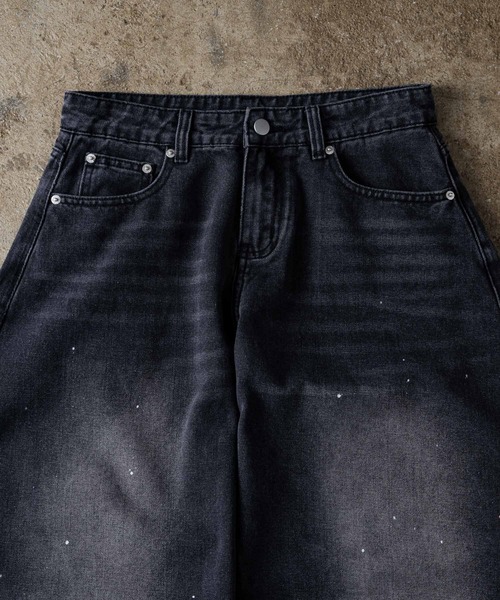 ADAMASTE ジーンズ Paint Wide Barrel Denim - ペイントワイドカーブ