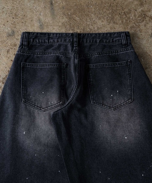 ADAMASTE ジーンズ Paint Wide Barrel Denim - ペイントワイドカーブ