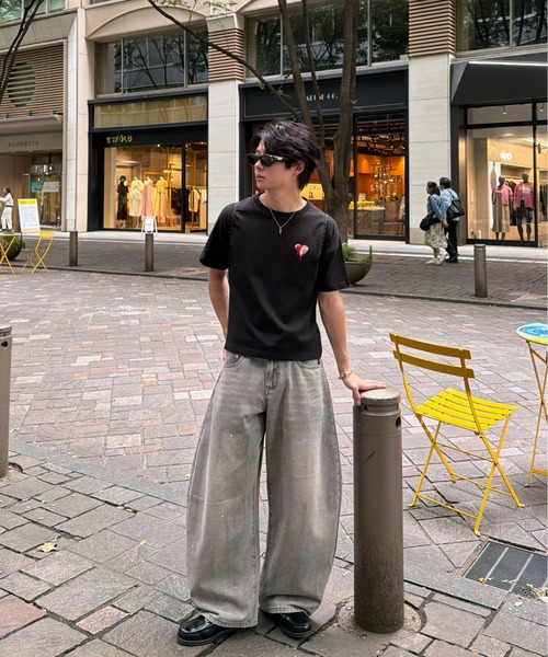 ADAMASTE ジーンズ Paint Wide Barrel Denim - ペイントワイドカーブ