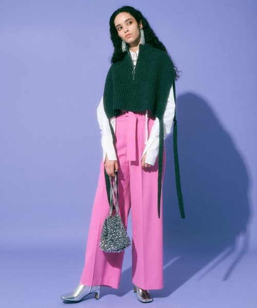 「MAISON SPECIAL」 パンツ 38 グリーン レディース_画像9
